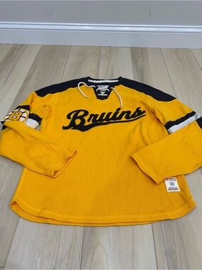 Vtg Boston Bruins CCM Pro Ok'd Athletic Equipment  Retro Style Mens Sz Small